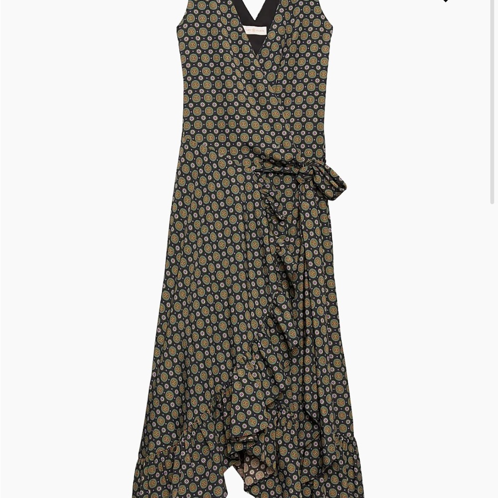 Tory Burch Elegant Black Patterned Women's Dress